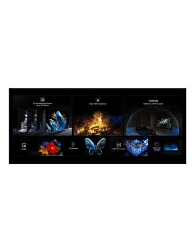 Telewizor Tcl 65C69Ks Qd-Mini Led 65" 4K Ultra Hd Google Tv Dolby Atmos Metaliczny
