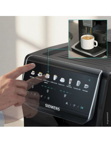 Ekspres Ciśnieniowy Siemens Eq500 Iaroma Tp553E07 15Bar | Piano Black