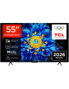 Telewizor Tcl 55P8L Qled 55" 4K Ultra Hd 144Hz Google Tv Dolby Atmos Czarny
