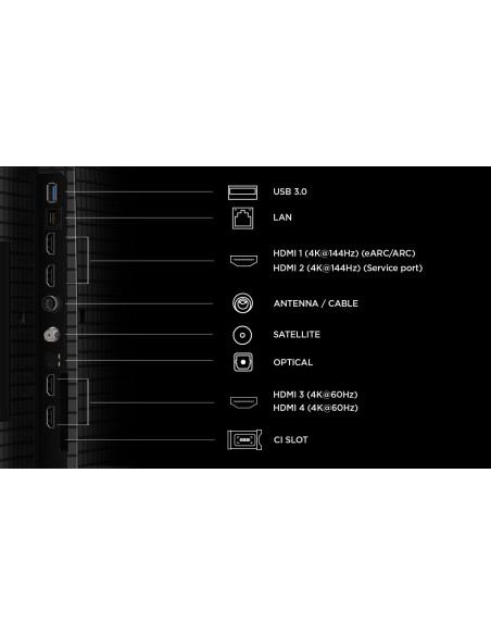 Telewizor Tcl 55P8L Qled 55" 4K Ultra Hd 144Hz Google Tv Dolby Atmos Czarny