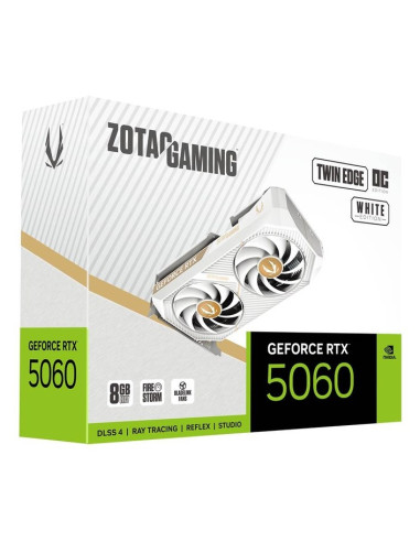 Zotac Gaming Geforce Rtx 5060 Twin Edge Oc White Edition Nvidia 8 Gb Gddr7