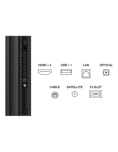 Telewizor Tcl 50C7K Qd-Mini Led 50" 4K Ultra Hd Google Tv Dolby Atmos Dvb-T2 Czarny