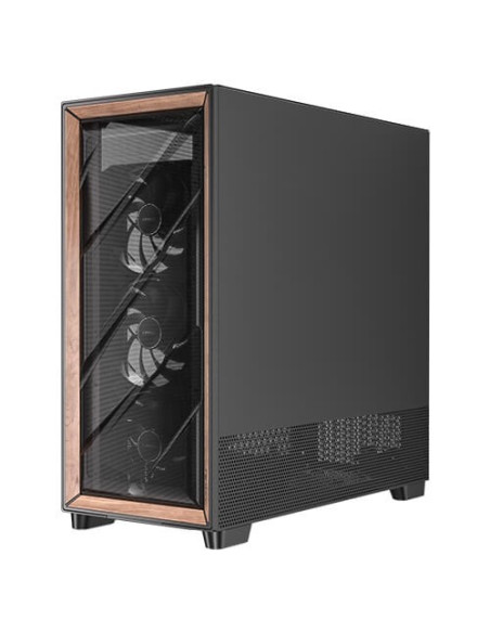 Antec Flux Pro Full Tower Czarny, Drewno