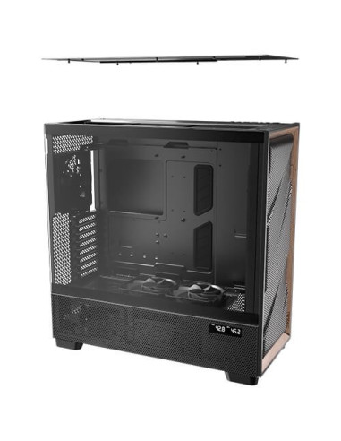 Antec Flux Pro Full Tower Czarny, Drewno