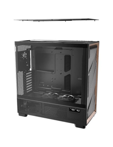 Antec Flux Pro Full Tower Czarny, Drewno