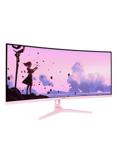 Arozzi Nova 34” Curved Monitor Komputerowy 86,4 Cm (34") 3440 X 1440 Px 4K Ultra Hd Led Różowy 2