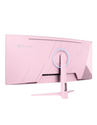 Arozzi Nova 34” Curved Monitor Komputerowy 86,4 Cm (34") 3440 X 1440 Px 4K Ultra Hd Led Różowy