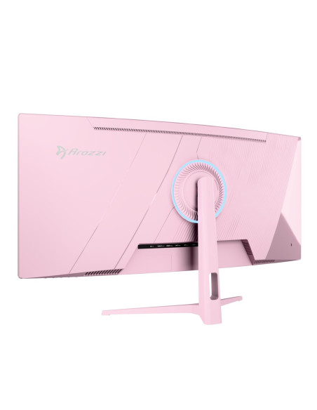Arozzi Nova 34” Curved Monitor Komputerowy 86,4 Cm (34") 3440 X 1440 Px 4K Ultra Hd Led Różowy