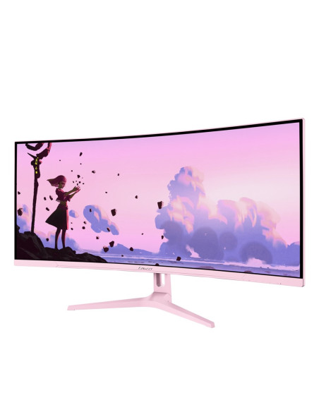 Arozzi Nova 34” Curved Monitor Komputerowy 86,4 Cm (34") 3440 X 1440 Px 4K Ultra Hd Led Różowy