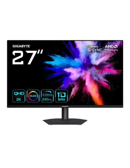 Gigabyte Go27Q24A Monitor Komputerowy 68,6 Cm (27") 2560 X 1440 Px Quad Hd Qd-Oled Czarny