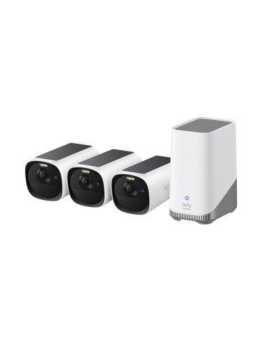 Eufy Eufycam E40 3-Cam Kit + Homebase S380 Tubowa Kamera Bezpieczeństwa Ip Wewnętrzna / Zewnętrzna 2688 X 1520 Px Ściana