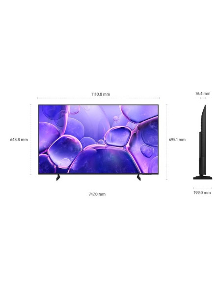 Telewizor Samsung Ue50U8072F Led 50'' 4K Ultra Hd Tizen Q-Symphony Dvb-T2 Czarny