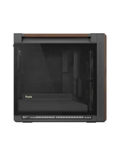 Asus Proart Pa602 Wood Edition Modern Black - Tempered Glass Panel Midi Tower Czarny, Drewno 2