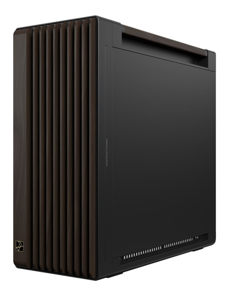 Asus Proart Pa602 Wood Edition Modern Black - Tempered Glass Panel Midi Tower Czarny, Drewno