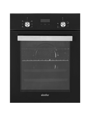 Simfer Oven | 4207Dersp.1 | 47 L | Multifunctional | Manual | Pop-Up Knobs | Steam Function | Height 59.5 Cm | Width 45 Cm | Bla