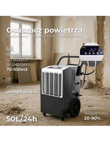 Adler Ad 7864 Osuszacz Powietrza Przemysłowy Czarny