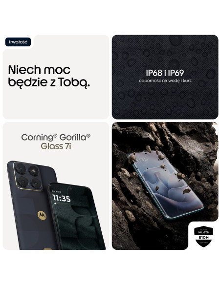 Motorola Edge 70 Fusion Fifa Edition 17,2 Cm (6.78") Dual Sim Android 16.0 5G Usb Type-C 8 Gb 256 Gb 5200 Mah Czarny