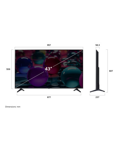 Telewizor Lg Uhd Ai 43Ua73003La 109,2Cm 43" 4K Ultra Hd Smart Tv Wi-Fi Czarny