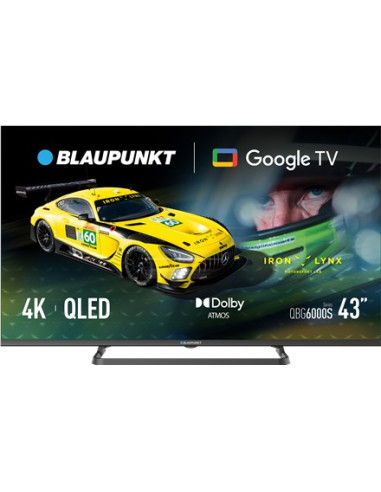 Blaupunkt Qled Tv | 43Qbg6000S | 43 | Smart Tv | Google Tv | Black