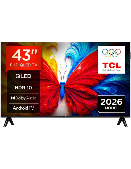 Telewizor Tcl 43S5L Qled 43" Full Hd Android Tv Dolby Digital Dvb-T2 Czarny