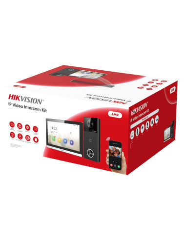 Hikvision Ds-Kis610-P Wideodomofon 17,8 Cm (7") Czarny