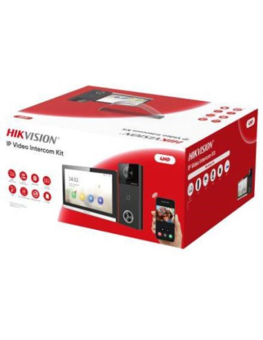 Hikvision Ds-Kis610-P Wideodomofon 17,8 Cm (7") Czarny