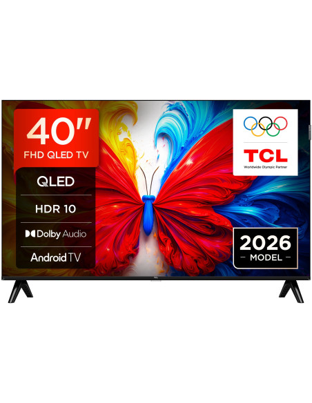 Telewizor Tcl 40S5L Qled 40" Full Hd Android Tv Dolby Digital Dvb-T2 Czarny