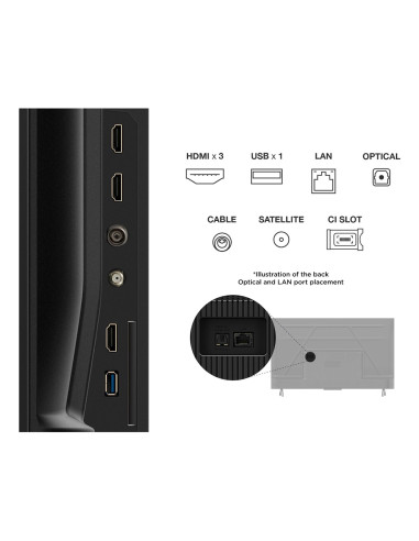 Telewizor Tcl 43P6K Led 43" 4K Ultra Hd Google Tv Dolby Digital Dvb-T2 Metaliczny
