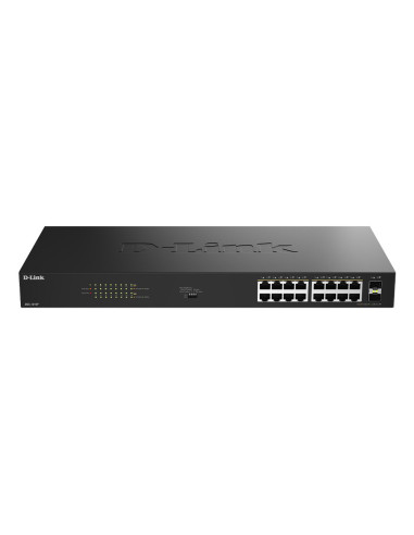 D-Link Dgs-1018P Nie Zarządzany Gigabit Ethernet (10/100/1000) Obsługa Poe Czarny