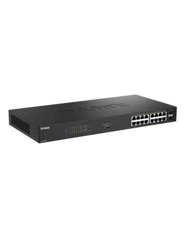 D-Link Dgs-1018P Nie Zarządzany Gigabit Ethernet (10/100/1000) Obsługa Poe Czarny