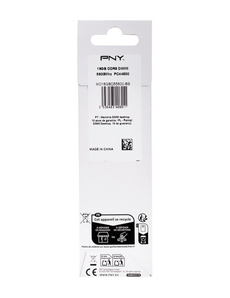 Pny Performance Ddr5 5600Mhz 16G Moduł Pamięci 16 Gb 1 X 16 Gb 288-Pin Dimm