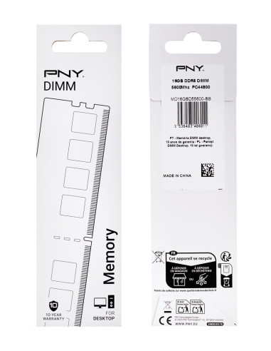 Pny Performance Ddr5 5600Mhz 16G Moduł Pamięci 16 Gb 1 X 16 Gb 288-Pin Dimm