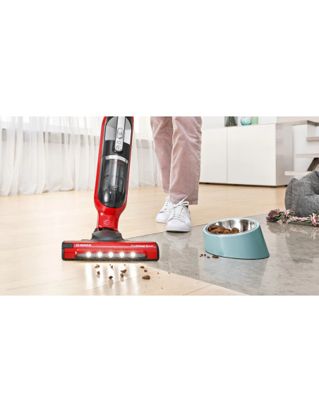 Bosch Serie 4 Bbh3Zoo28 Okurzacz Na Kiju/Szczotka Elektryczna Pionowy Odkurzacz Bateria Suchy Bez Worka 0,4 L Czerwony 2,15 Ah