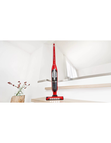 Bosch Serie 4 Bbh3Zoo28 Okurzacz Na Kiju/Szczotka Elektryczna Pionowy Odkurzacz Bateria Suchy Bez Worka 0,4 L Czerwony 2,15 Ah