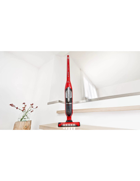 Bosch Serie 4 Bbh3Zoo28 Okurzacz Na Kiju/Szczotka Elektryczna Pionowy Odkurzacz Bateria Suchy Bez Worka 0,4 L Czerwony 2,15 Ah