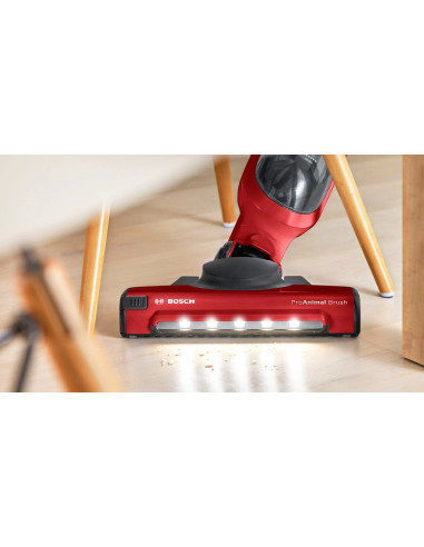 Bosch Serie 4 Bbh3Zoo28 Okurzacz Na Kiju/Szczotka Elektryczna Pionowy Odkurzacz Bateria Suchy Bez Worka 0,4 L Czerwony 2,15 Ah