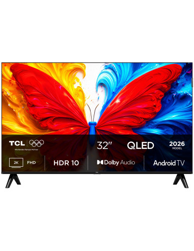 Telewizor Tcl 32S5L Qled 32" Full Hd Android Tv Dolby Digital Dvb-T2 Czarny