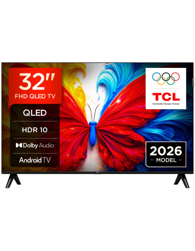 Telewizor Tcl 32S5L Qled 32" Full Hd Android Tv Dolby Digital Dvb-T2 Czarny