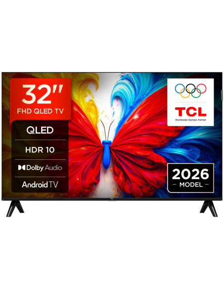 Telewizor Tcl 32S5L Qled 32" Full Hd Android Tv Dolby Digital Dvb-T2 Czarny