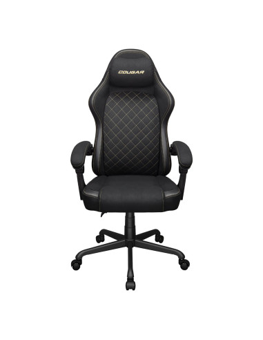 Cougar Cgr-Fxf-Glb Uniwersalny Fotel Dla Gracza Obite Siedzisko Czarny, Złoto