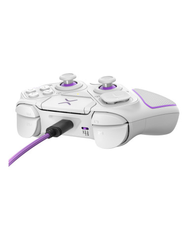 Pdp 052-002-Wh Kontroler Gier Fioletowy, Biały Rf/Usb Gamepad Analogowa/Cyfrowa Pc, Playstation 4, Playstation 5