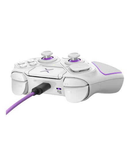 Pdp 052-002-Wh Kontroler Gier Fioletowy, Biały Rf/Usb Gamepad Analogowa/Cyfrowa Pc, Playstation 4, Playstation 5
