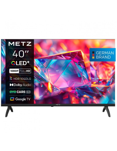 Telewizor Metz 40Mqh7030Z Qled 40" Full Hd Google Tv Dolby Digitals Dvb-T2 Czarny