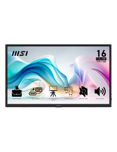 Msi Pro Mp165De E6 Przenośny Telewizor / Monitor Przenośny Monitor Czarny 39,6 Cm (15.6") Led 1920 X 1080 Px