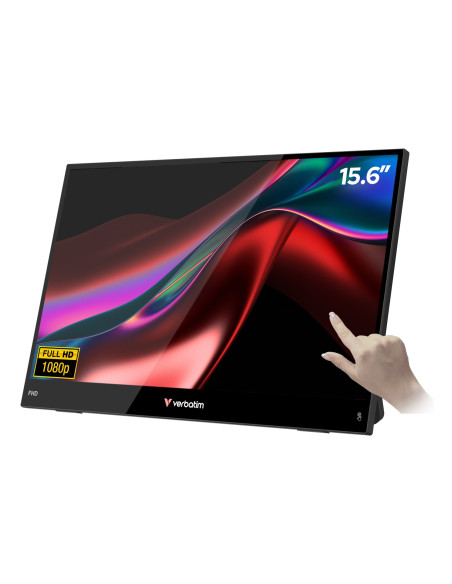 Verbatim Portable 15.6" Fhd Touch Monitor Light Przenośny Monitor Czarny 39,6 Cm (15.6") Lcd 1920 X 1080 Px