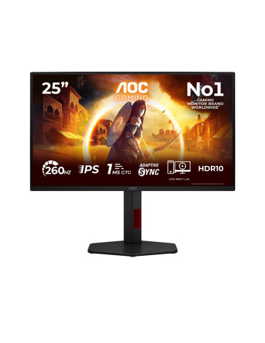 Aoc G4 25G4Zr Monitor Komputerowy 62,2 Cm (24.5") 1920 X 1080 Px Czarny, Czerwony