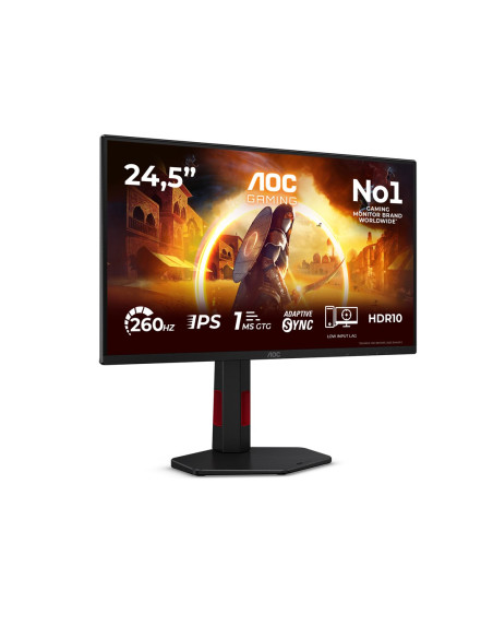 Aoc G4 25G4Zr Monitor Komputerowy 62,2 Cm (24.5") 1920 X 1080 Px Czarny, Czerwony