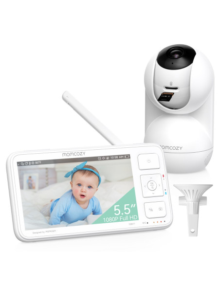 Momcozy Bm014-Wh12Ba-A Niania Elektroniczna Biały