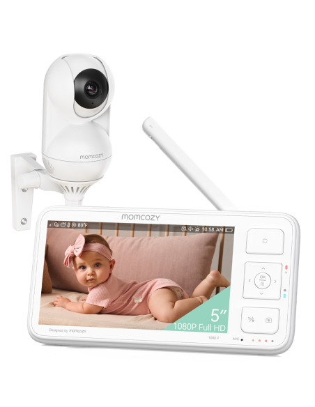 Momcozy Bm014-Wh12Ba-A Niania Elektroniczna Biały