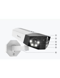 Kamera Ip Zewnętrzna Reolink Duo P750 16Mp Dual Lens Biała 2